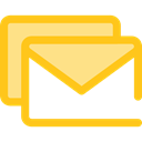 Message, mail, interface, mails, envelopes, Communications, Email, envelope, Multimedia Gold icon