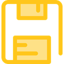 Multimedia, save, Floppy disk, technology, electronics, Diskette, Save File, Flash Disk Gold icon