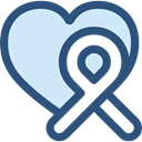 miscellaneous, medical, Ribbon, Aids, Solidarity DarkSlateBlue icon