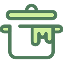 food, Pan, Cook, Boil, Food And Restaurant, pot, Cooking, boiling, Saucepan DimGray icon