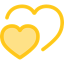 loving, Valentines Day, Love And Romance, Like, shapes, Peace, lover, Heart, Hearts, interface Black icon