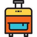 suitcase, travel, luggage, baggage, travelling, Tools And Utensils Black icon