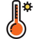Celsius, Fahrenheit, Degrees, Tools And Utensils, weather, temperature, thermometer, Mercury Black icon