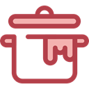 food, Pan, Cook, pot, Cooking, boiling, Saucepan, Boil, Food And Restaurant Sienna icon