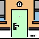 Exit Door, Furniture And Household, Access, Door, doorway BurlyWood icon