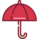 Umbrella, miscellaneous, weather, Protection, Rain, rainy, Tools And Utensils, Umbrellas Black icon