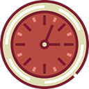 Clock, time, watch, tool, square, Tools And Utensils, Time And Date Sienna icon