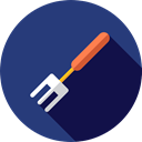 Fork, food, Restaurant, Cutlery, Tools And Utensils, Food And Restaurant DarkSlateBlue icon