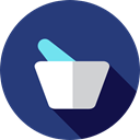 health, medical, education, medicine, chemical, Mortar, Pestle, Grinding, Healthcare And Medical DarkSlateBlue icon