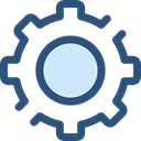 Gear, settings, configuration, ui, cogwheel, Tools And Utensils DarkSlateBlue icon