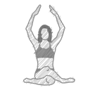 health, exercise, meditation, pose, Body, fitness, Yoga Black icon