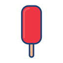 Ice cream, popsicle, Colorful, dessert food Black icon