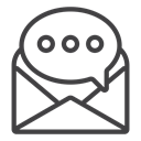 Baloom, Message, talk, Communication Black icon