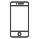 cellphone, Communication Black icon