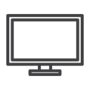 television, Communication Black icon