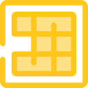 square, interface, ui, Multimedia Option, Multimedia, Copy, layout, Display Gold icon
