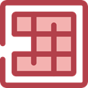 Display, Multimedia, Copy, layout, square, interface, ui, Multimedia Option Sienna icon