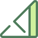 Multimedia Option, triangle, ui, Levels DimGray icon