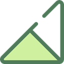 triangle, ui, Levels, Multimedia Option DimGray icon