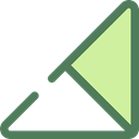 triangle, ui, Levels, Multimedia Option DimGray icon