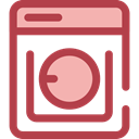 Laundry, washer, washing machine, technology Sienna icon