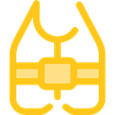 Floating, Lifesaver, security, help, lifeguard, lifebuoy Gold icon