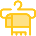 clothing, hanger, wardrobe, Closet, Tools And Utensils Gold icon