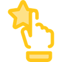 star, award, reward, Gestures, Hand Gesture, Appreciation, Seo And Web Black icon