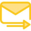 mail, interface, mails, envelopes, Communications, Email, envelope, Multimedia, Message Gold icon