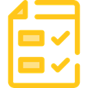 list, interface, tick, Tasks, checking, Files And Folders Gold icon