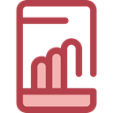 cellphone, smartphone, technology, Seo And Web, Stats, touch screen, mobile phone Sienna icon