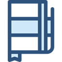 bookmark, Address book, Notebook, Business, Agenda, Seo And Web DarkSlateBlue icon