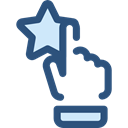 star, award, reward, Gestures, Hand Gesture, Appreciation, Seo And Web Black icon