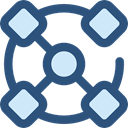 Seo And Web, Connection, networking, Organization DarkSlateBlue icon