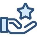 star, Premium, reward, Gestures, superior, Hand Gesture, Seo And Web DarkSlateBlue icon