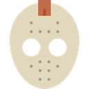 Mask, halloween, horror, Terror, spooky, scary, fear, Hockey Mask Wheat icon