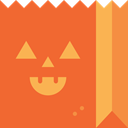 horror, Terror, paper bag, spooky, scary, fear, halloween Tomato icon
