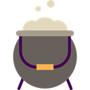 Cook, halloween, pot, Cauldron, food DimGray icon