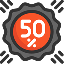 star, Commerce And Shopping, Discount, percentage, signs, Badges, Design, commerce, Badge, sticker DarkSlateGray icon