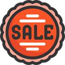 star, Design, commerce, Badge, sticker, sale, Discount, percentage, signs, Badges, Commerce And Shopping DarkSlateGray icon
