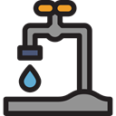 tap, water, Faucet, Droplet, Furniture And Household Black icon