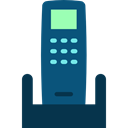 Telephones, telephone, technology, phone receiver, Communication, phones, phone call Teal icon