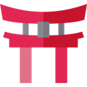 japan, Building, Monuments, Architectonic, Torii Gate, Monument, Asia, landmark, torii Crimson icon