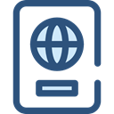 document, Identity, passport, travel, technology, identification DarkSlateBlue icon