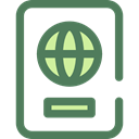 document, Identity, passport, travel, technology, identification DimGray icon