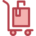 Bag, suitcase, Airport, Tools And Utensils, Cart, trolley Sienna icon