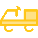 cargo, carrier, transportation, truck, transport Gold icon
