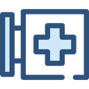 signs, First aid, Health Care, medical, cross, Pharmacy, Health Clinic, Hospitals DarkSlateBlue icon