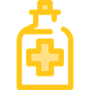 medical, Alcohol, Healing, Health Care, Hygienic, Desinfectant Gold icon