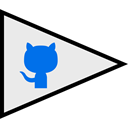 Logo, Social, flags, Github Lavender icon